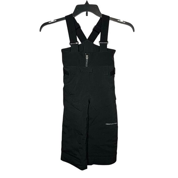 Obermeyer Children's Black Snow Bib I Grow Pockets Winter Ski Sledding Size 3 - Picture 1 of 12